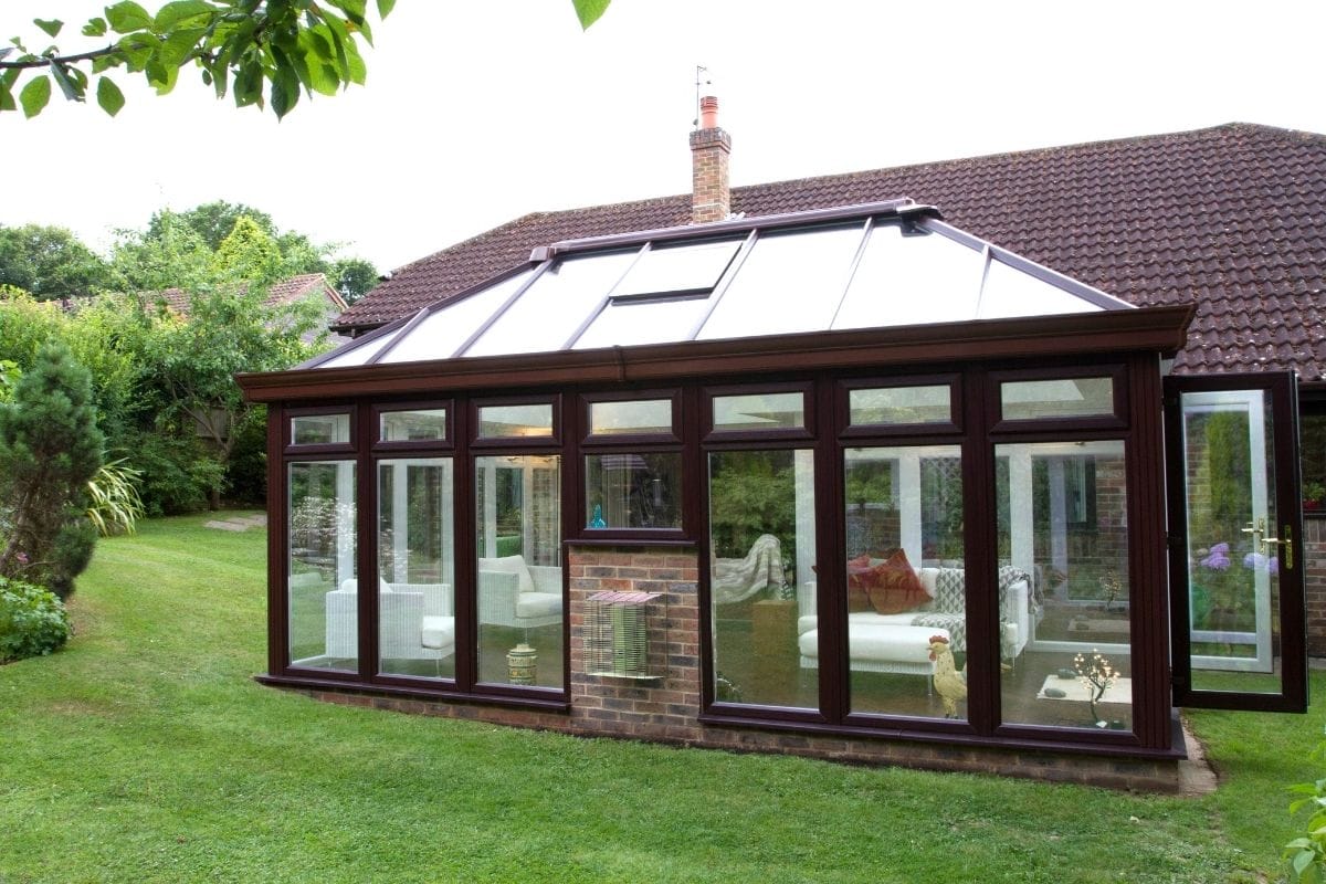 Large L-shaped uPVC orangery extension - Room Outside - Bespoke ...